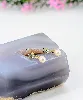 boucles d'oreilles aigue-marine forme poire chacune ornée d'une perle de culture pendante or 750 millième (18 ct) 1,93g