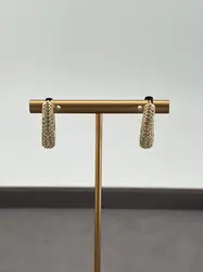 boucles d'oreilles créoles ligne d'oxydes
