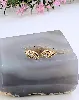 boucles d'oreilles forme vagues en 2 ors or 750 millième (18 ct) 1,51g