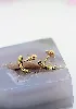 boucles d'oreilles or et saphir or 750 millième (18 ct) 3,29g