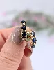 boucles d'oreilles or et saphir or 750 millième (18 ct) 3,29g