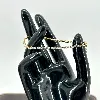 bracelet bracelet rivière serti d'oxydes en acier doré l16-21 cm