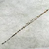 bracelet cheville double rangs motif coeurs en acier doré l21-26 cm