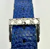 bracelet de montre dior en lézard bleu roi
