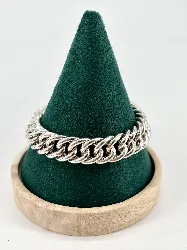 bracelet en argent maille gourmette argent 925 millième (22 ct) 40,29g