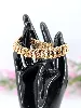 bracelet gourmette en or maille américaine or 750 millième (18 ct) 24,34g