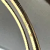 bracelet jonc hermès extra fin émail bleu et métal doré