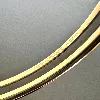 bracelet jonc hermès extra fin émail bleu et métal doré