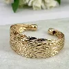 bracelet jonc multi-rangs doré
