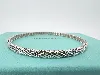 bracelet jonc tiffany & co maille tressée argent 925 millième (22 ct) 10,06g