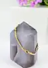 bracelet maille haricot plate serti de 3 émeraudes or 750 millième (18 ct) 6,65g