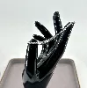 bracelet rivière serti d'oxydes en acier argenté l18-23 cm