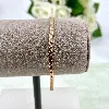 bracelet texturé en acier doré d6,5 cm
