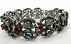bracelet vintage orné de pierres naturelles argent 925 millième (22 ct) 33,62g