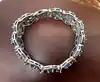 bracelet vintage orné de pierres naturelles argent 925 millième (22 ct) 33,62g