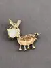 broche âne avec oxydes