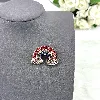 broche motif arc en ciel pavée d'oxydes