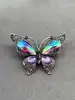 broche papillon pavé d'oxydes