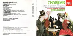 cd chabrier, michel plasson, orchestre national du capitole de toulouse - espana, joyeuse marche, suite pastorale, danse slave, fe