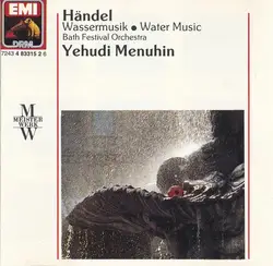 cd händel, bath festival orchestra, yehudi menuhin - wassermusik - water music (1964)