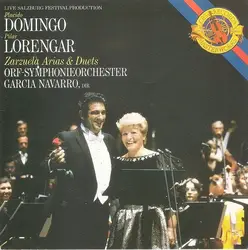 cd placido domingo, pilar lorengar, orf symphonieorchester dir. garcia navarro - zarzuela arias & duets (1985)