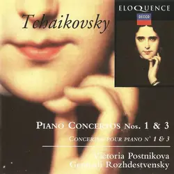 cd tchaikovsky, postnikova, rozhdestvensky, wiener symphoniker - concerti per pianoforte no.1 & no.3 (1997)