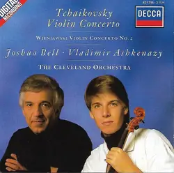 cd tchaikovsky / wieniawski, joshua bell, vladimir ashkenazy, the cleveland orchestra - violin concertos (1988)
