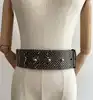 ceinture large nina ricci en cuir effet python taille 80