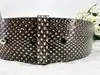 ceinture large nina ricci en cuir effet python taille 80