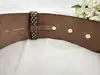 ceinture large nina ricci en cuir effet python taille 80