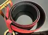 ceinture vintage yves saint laurent en cuir suédé rouge avec pendentif soleil et coeur, boucle martelée dorée taille 85/34