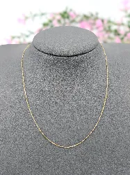 chaine fine maille forçat limée en or or 750 millième (18 ct) 1,13g