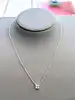 collier cartier collection tank en or blanc orné d'une aigue-marine facettée carrée or 750 millième (18 ct) 4,98g