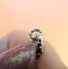 collier cartier collection tank en or blanc orné d'une aigue-marine facettée carrée or 750 millième (18 ct) 4,98g