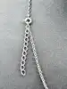 collier en argent ornée de trois perles noir argent 925 millième (22 ct) 5,69g