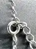 collier en argent ornée de trois perles noir argent 925 millième (22 ct) 5,69g