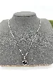 collier gucci avec pendentif gg entrelacé en argent 925 argent 925 millième (22 ct) 7,10g
