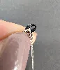 collier maille fine gourmette orné d'un pendentif en topaze forme goutte or 375 millième (9 ct) 1,74g