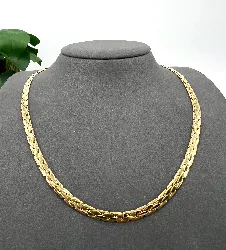 collier murat plaqué or l46cm