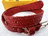 collier pour chien dolce gabbana fefé en cuir rouge-orangé
