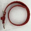collier pour chien dolce gabbana fefé en cuir rouge-orangé