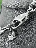 collier swarovski avec pendentif en cristal incolore et strass irisés