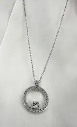 collier swarovski creativity circle en cristaux et métal rhodié
