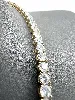 collier swarovski tennis matrix doré cristaux blancs