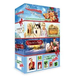 dvd animaux - coffret 4 films : il faut sauver les chiens de noël + les chaventuriers de noël + l'arche de noël + timber et la car