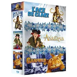 dvd l'age de glace - anastasia - garfield
