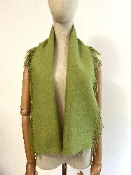 echarpe eric bompard en cachemire vert