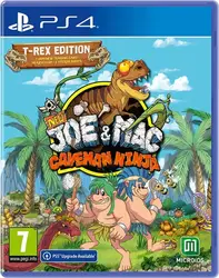 jeu ps4 new joe &amp; mac : caveman ninja - t - rex edition
