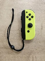 joycon nintendo switch droit (r) - jaune fluo - avec dragonne - manette switch