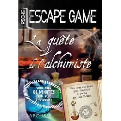 livre escape game de poche secrets d'alchimie
